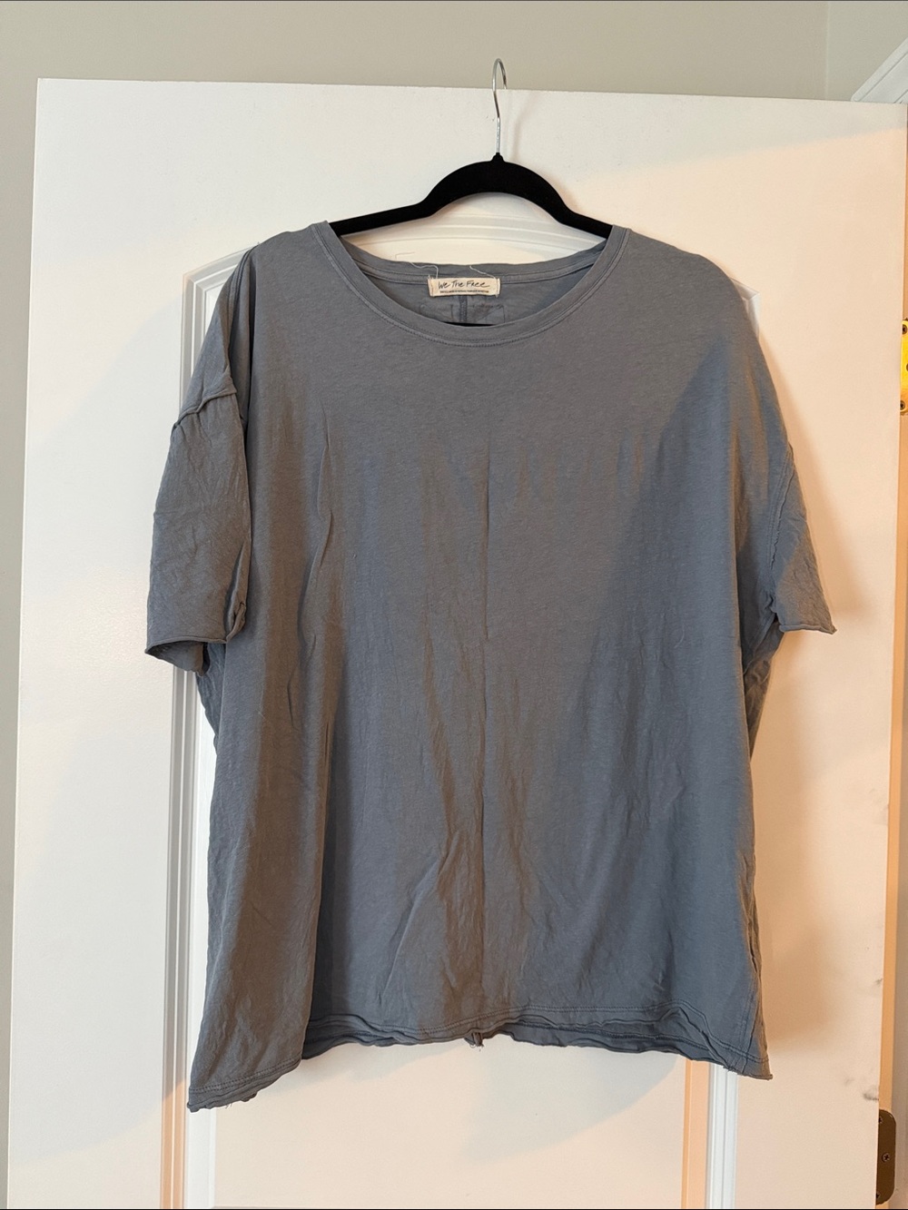 We The Free Relaxed Short Sleeve Crew Tee in Blue Gray